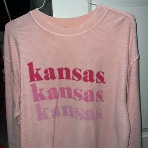 Kansas Ribbed Crewneck